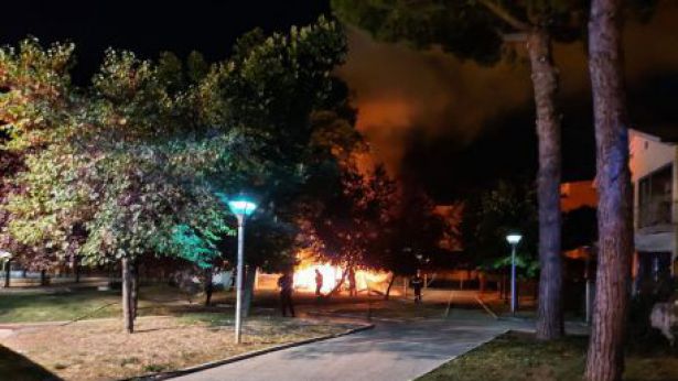 Incendio alla Villa di San Salvo