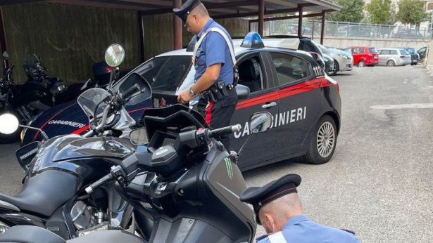 Le moto recuperate dai Carabinieri