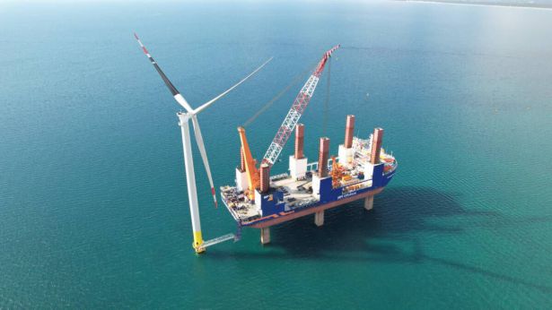Una turbina del Parco Eolico