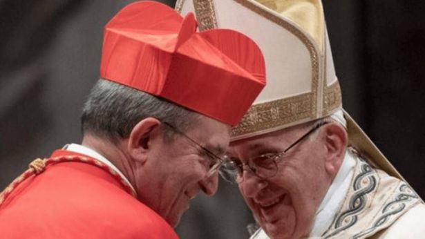 Petrocchi con Papa Francesco