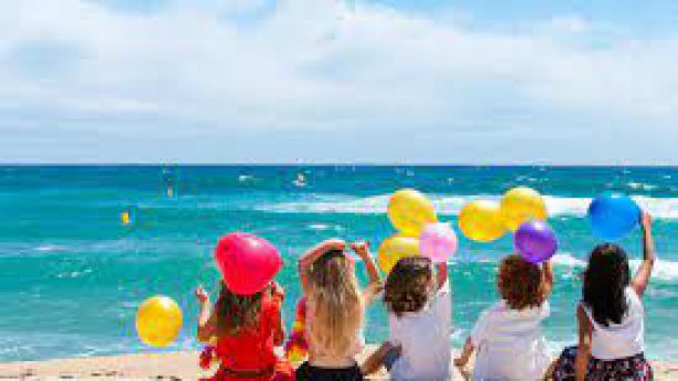 Foto bambini al mare