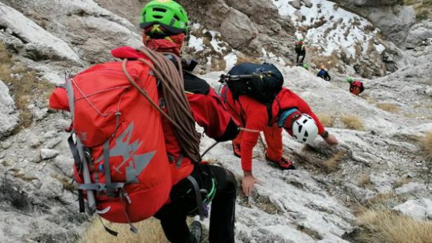 Turisti sul Gran Sasso