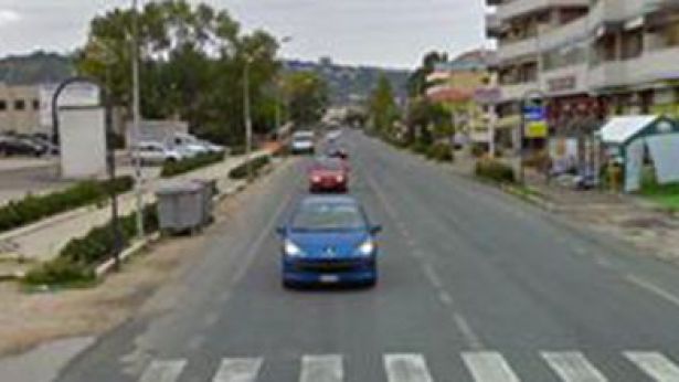 La Statale 16 che attraversa l'abitato di Vasto marina