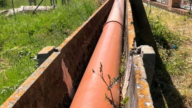 Una condotta idrica presente nel Sangro-Aventino