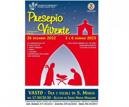 Locandina Presepe Vivente a Vasto