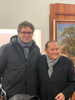 Remo Salvatorelli con il sindaco Francesco Menna