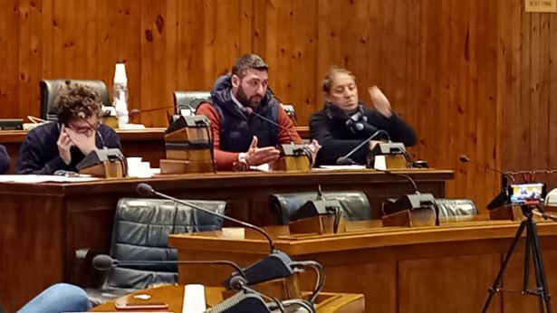 Il Sindaco Menna con gli assessori Della Penna e D'Elisa