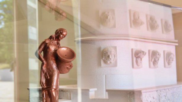 Il modellino della fontana donata a Melbourne