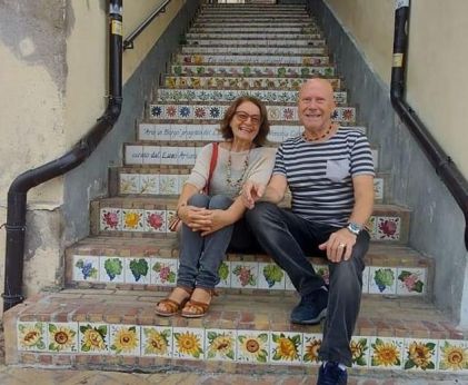 Elisa Marcucci con il compagno Carlo Ciancio