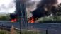 Le auto incendiate in A/14