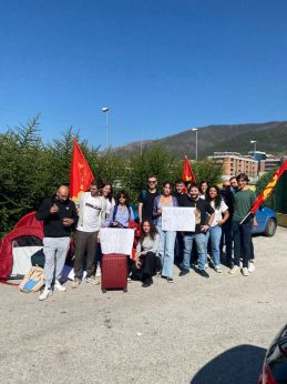 L'Aquila: la protesta degli studenti