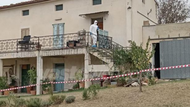 La casa colonica di località Verratti dove è stato consumato il delitto