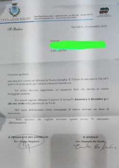 La lettera indirizzata alle famiglie