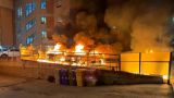 Le auto in fiamme a San Salvo