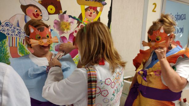 La Ricoclaun nel reparto di Pediatria del San Pio