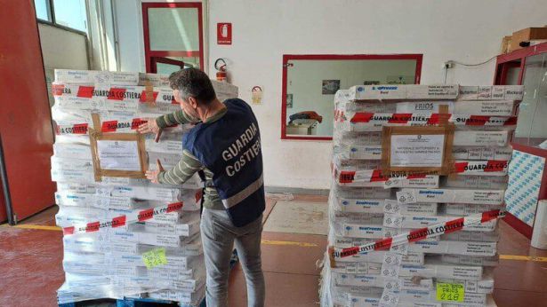 I calamari congelati sequestrati