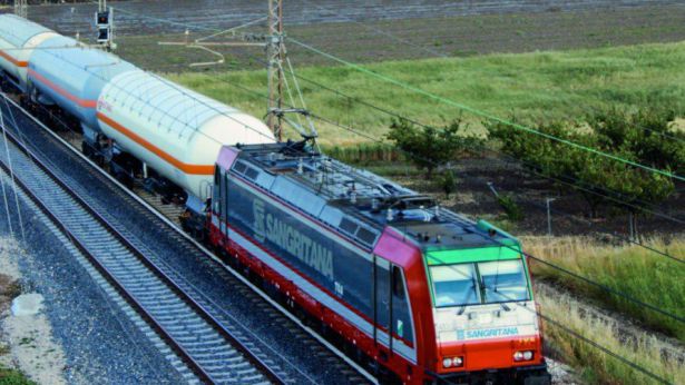 Un treno della Sangritana