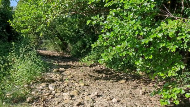 Il Fiume Foro a secco