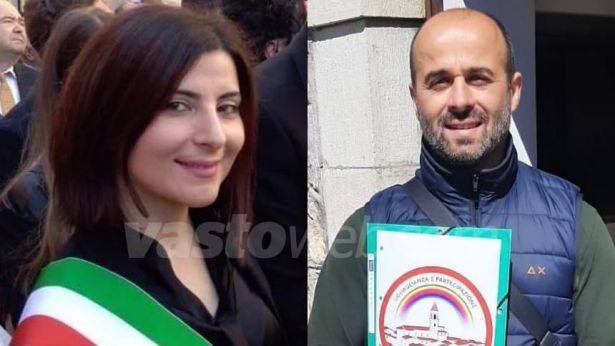 Claudia Fiore e lo sfidante Fausto Battista