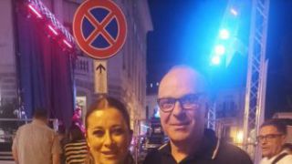 Valentina Persia con l'ex presidente Antonio Pietroniro