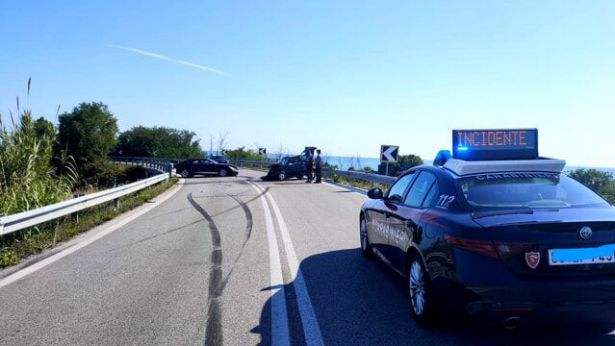 Una immagine della zona dell'incidente