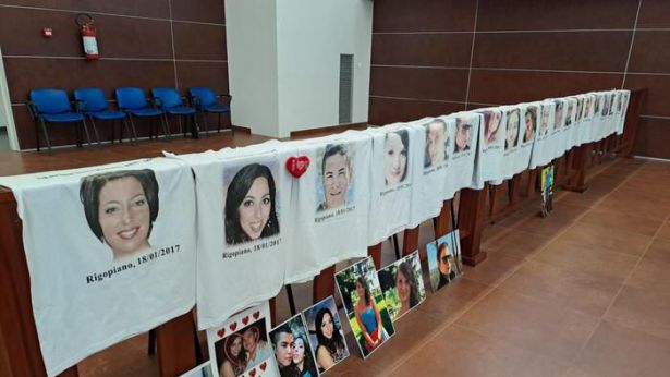 Le vittime di Rigopiano