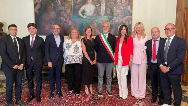 Il Sindaco Masci con gli assessori