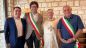 Don Nicola Del Bianco con gli amministratori di Vasto e Casalbordino