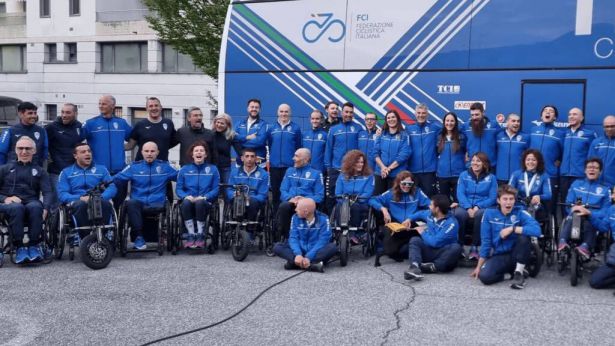 Foto della Nazionale di ciclismo Paralimpico