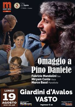 Locandina omaggio a Pino Daniele
