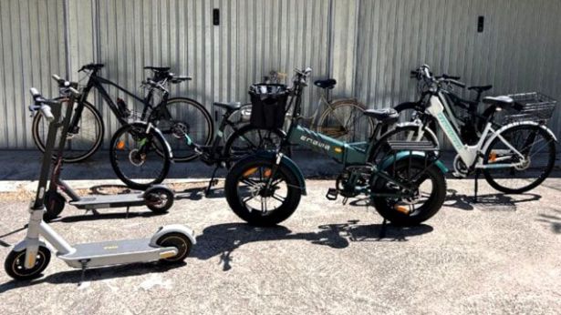 Una parte delle bici rubate
