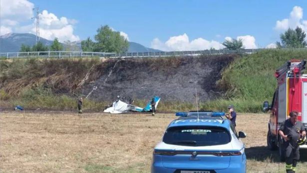 L'ultraleggero precipitato a Terni