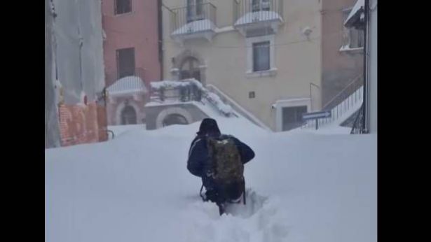 Tanta neve a Campo di Giove