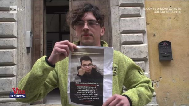 L'appello per Andrea Prospero a 'La vita in diretta'