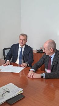 Il dott. Massimo Di Marco kil primo da sinistra