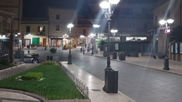 San Salvo: il centro storico di sera