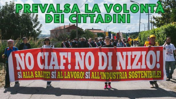 Atessa: una manifestazione di protesta contro l'impianto