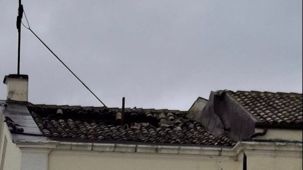 Ortona: il tetto crollato