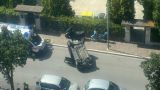 L'Auto ribaltata in via Nicola Bosco
