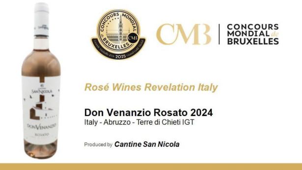 Premi per il Don Venanzio Rosato delle Cantine San Nicola