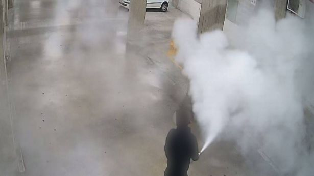 Atessa: una immagine ripresa dalle telecamere di sorveglianza