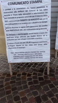San Salvo: il tazebao del Circolo Pertini