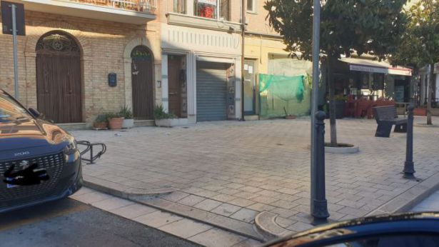San Salvo: l'angolo da dove è sparita la panchina