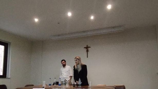 Alessandro Leone e l'assessore Anna Bosco