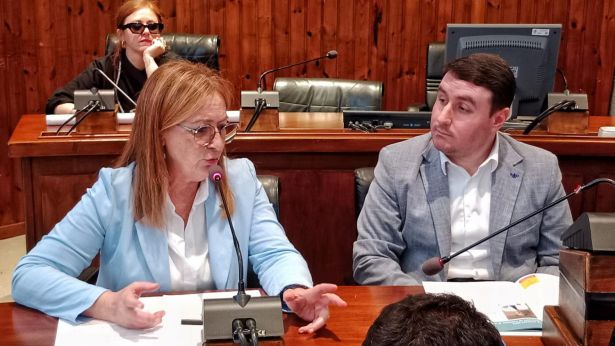 Patrizia Angelozzi con l'assessore Nicola Della Gatta