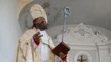 La statua di San Nicola della Meta