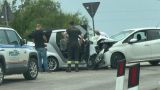 Una immagine dell'incidente avvenuto a Colle San Giacomo