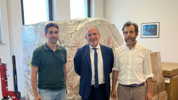 Il Rettore con Caulo e Delli Pizzi