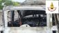 Auto distrutta dal fuoco
