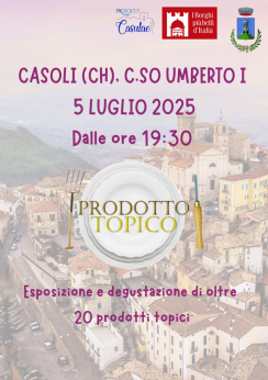 Casoli: locandina prodotto topico